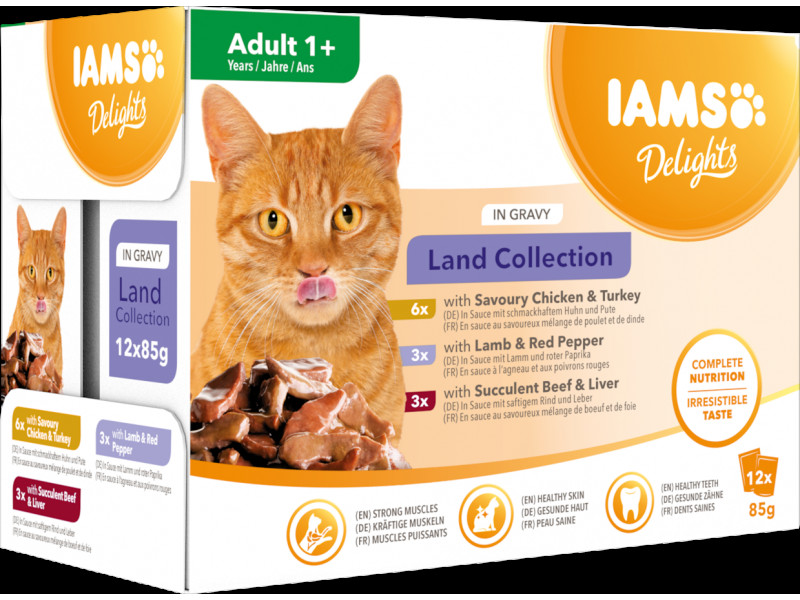 Delights Gravy Multipack Land Kattfoder - 1,02 kg