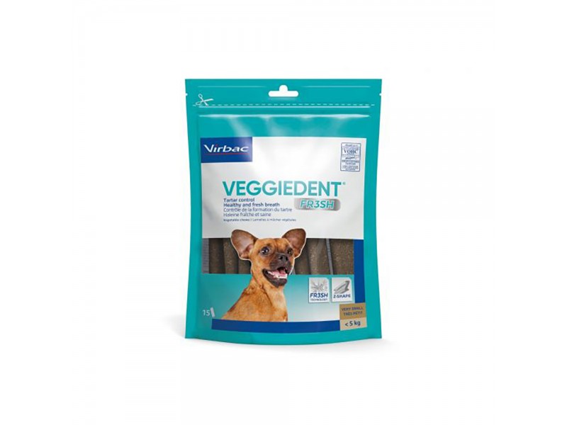 Virbac VEGGIEDENT Fresh för hundar - 30 x 9 g XS för mycket små hundar (< 5 kg)
