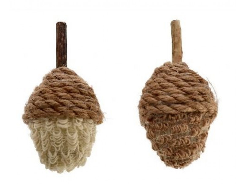 Kattleksaker Natural kottar 2 pack