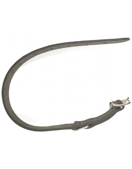 Halsband i Garvat Läder - Svart 65 cm x 18 mm