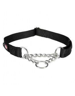 Trixie Premium Pull Stop halsband, svart - Stl. L–XL: 45–70 cm halsomfång, B 25 mm