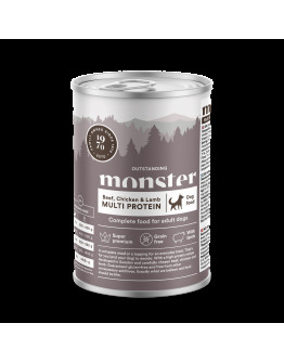 Dog Multi Protein Beef, Chicken & Lamb våtfoder - 6 x 400 g