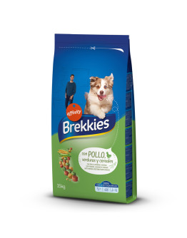 3 / 2,5 kg på köpet! 14 / 15 kg Brekkies hundfoder - Complete Chicken (15 kg)