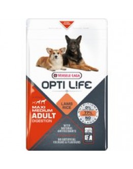 Opti Life Digestion Adult Medium & Maxi - 2 x 12,5 kg