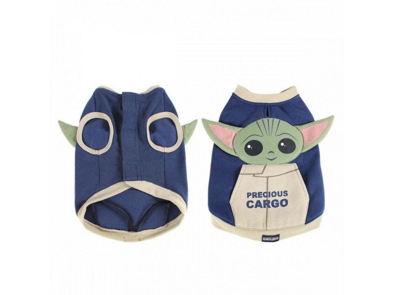 For FAN Pets Baby Yoda Hundtröja Blå & Beige (M)
