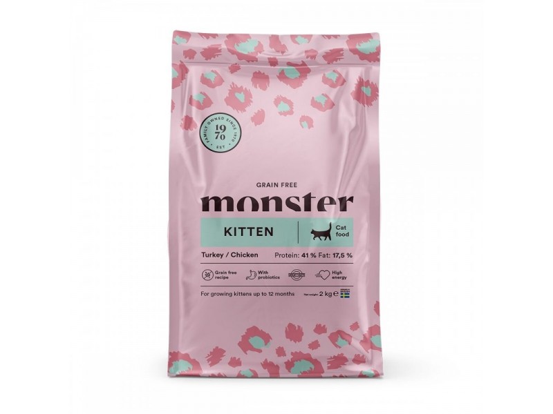 Monster Cat Kitten Grain Free Turkey & Chicken (6 kg)